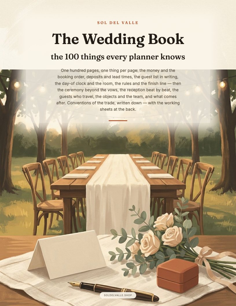 The Wedding Book — portada